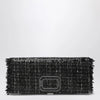 ROGER VIVIER Black Pilgrim clutch bag with micro sequins
