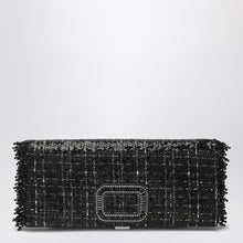  ROGER VIVIER Black Pilgrim clutch bag with micro sequins
