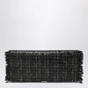ROGER VIVIER Black Pilgrim clutch bag with micro sequins