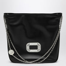  ROGER VIVIER Mini Pilgrim black leather bag