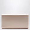 ROGER VIVIER Light pink satin clutch bag with buckle
