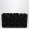 ROGER VIVIER Black Flower clutch bag Efflorescence
