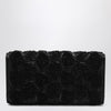 ROGER VIVIER Black Flower clutch bag Efflorescence