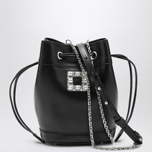  ROGER VIVIER Black leather bucket bag Très Vivier