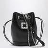 ROGER VIVIER Black leather bucket bag Très Vivier