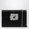 ROGER VIVIER Efflorescence Mini Clutch black in satin