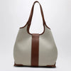 ROGER VIVIER Viv' Choc Medium Shopping Bag natural coloured