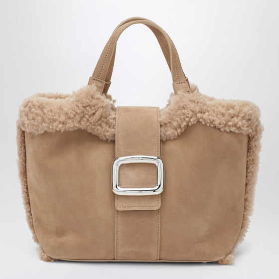 ROGER VIVIER Viv'' Choc Mini leather shopping bag