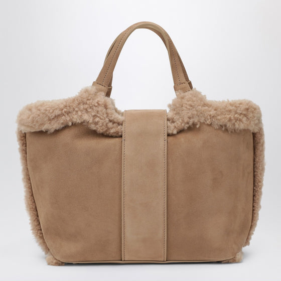 ROGER VIVIER Viv'' Choc Mini leather shopping bag