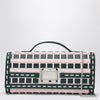 ROGER VIVIER Belle Vivier ice/pink/navy blue clutch bag