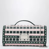 ROGER VIVIER Belle Vivier ice/pink/navy blue clutch bag