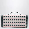 ROGER VIVIER Belle Vivier ice/pink/navy blue clutch bag