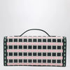 ROGER VIVIER Belle Vivier ice/pink/navy blue clutch bag