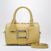 ROGER VIVIER Belle Vivier Bowling Bag in yellow leather