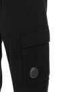 C.p. Company Diagonal Raised Fleece Pants With Lens Detail