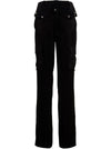 David Koma Satin Cargo Pants