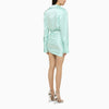 David Koma Aqua green wool mini dress