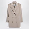 Max Mara Short 101801 Icon Coat in light beige