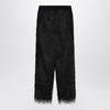 Loulou Studio Black Reed fringed trousers