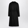 Weekend Max Mara Black double-breasted coat with belt