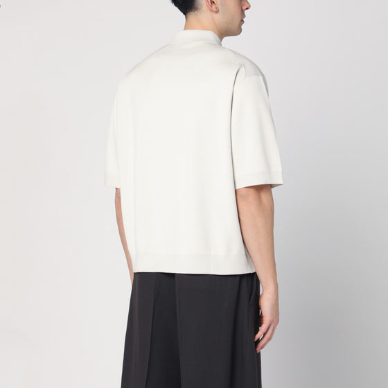 STUDIO NICHOLSON Short-sleeve ice color polo