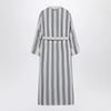 S Max Mara White/blue striped shirt dress
