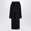S Max Mara Blue coat with matching double belt