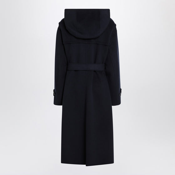 S Max Mara Blue coat with matching double belt