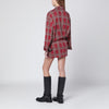 ISABEL MARANT Blandia shirt dress in red tartan cotton