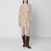 ISABEL MARANT Étoile Loriena beige dress with floral print