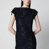 ISABEL MARANT Ladan long jacquard jersey dress in Faded Night