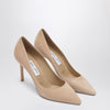 Jimmy Choo Romy 85 light beige suede pumps