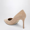 Jimmy Choo Romy 85 light beige suede pumps