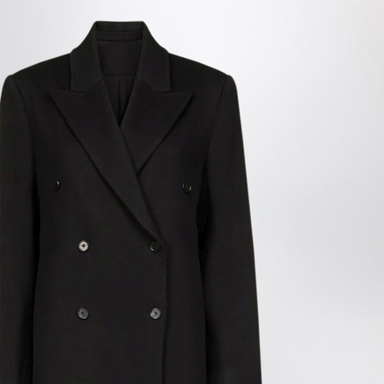 LouLou De Saison Black Rosco double-breasted coat