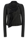 Rick Owens Scarf Biker Jacket