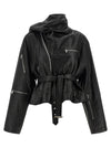 Rick Owens Cropped Scarf Flight Jacket