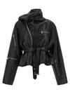 Rick Owens Cropped Scarf Flight Jacket