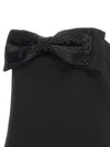 Self-Portrait Black Crepe Bandeau Top