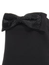 Self-Portrait Black Crepe Bandeau Top