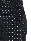 Self-Portrait Polka Dot Satin Lace Maxi Dress