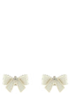 Self-Portrait Self Portrait Pearl Satin Bow Earrings