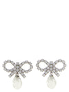 Self-Portrait Self Portrait Bow Crystal Droplet Earrings