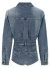 Self-Portrait Rhinestone Denim Jumpsuit