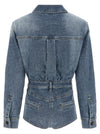 Self-Portrait Rhinestone Denim Jumpsuit