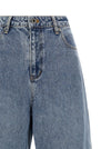 Self-Portrait Blue Barrel Leg Jeans