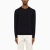 Roberto Collina Navy blue cotton crew-neck sweater