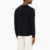 Roberto Collina Navy blue cotton crew-neck sweater