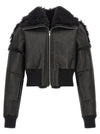 Rick Owens Flight Jkt Cropped Bomber Jacket