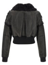 Rick Owens Flight Jkt Cropped Bomber Jacket