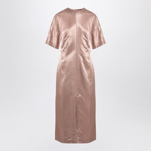  LouLou De Saison Long antique pink dress in linen and silk